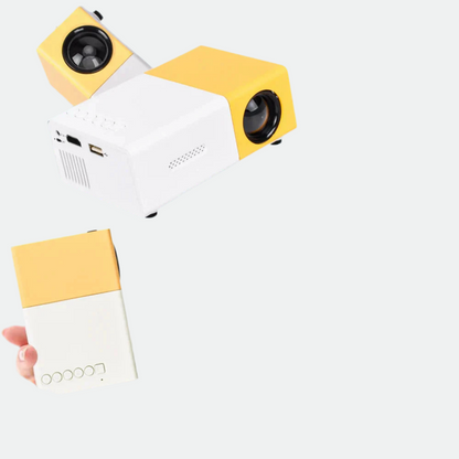 Mini Projector – 1080P Full HD Support, Portable LED Projector, 4K Video Playback, Multiple Connectivity Options